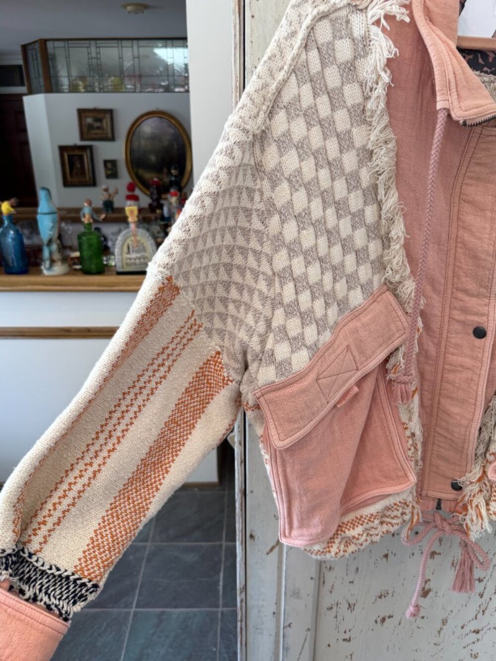 FREE PEOPLE EVERYTHING NICE SUGAR ROSE JACKET - Picture 12 of 13